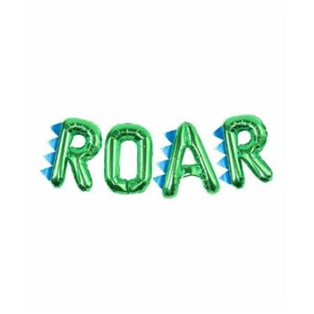 Ginger Ray 310215 Roarsome Dinosaur Spiked Roar Balloon Bunting